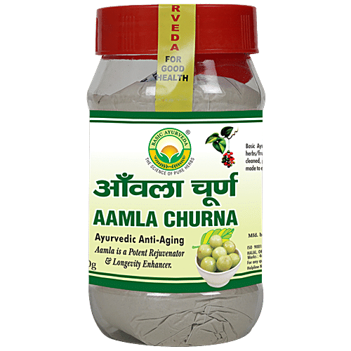 Buy Basic Ayurveda Aamla Churna For Eye Disorders, Promotes Hair
