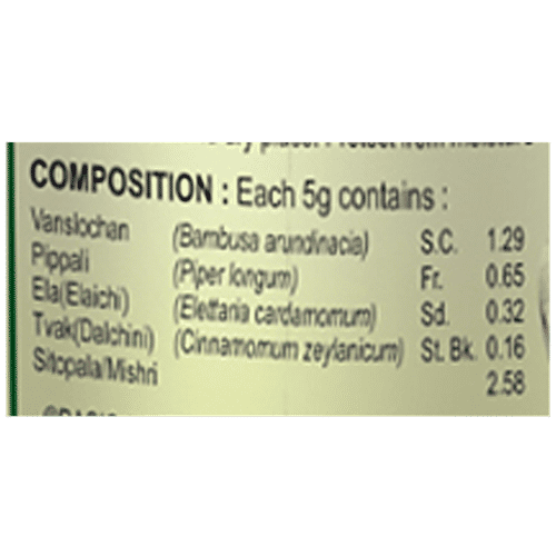 Buy Basic Ayurveda Sitopladi Churna Helpful In Cold & Cough