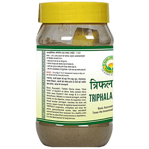 Buy Basic Ayurveda Triphala Churna Useful in Skin Disease, Removes