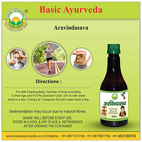 Buy Basic Ayurveda Aravindasava Syrup Digestive Problems & Improve