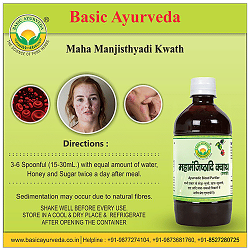 Buy Basic Ayurveda Maha Manjisthyadi Kwath For Skin Rashes ,Joint