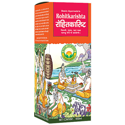 Buy Basic Ayurveda Rohitakarishta Syrup Relieves Irritable Bowel