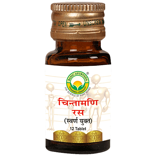 Buy Basic Ayurveda Chintamani Ras Tablets Treatment For Heart Disease
