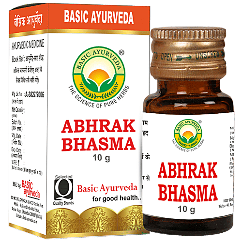 Buy Basic Ayurveda Abhrak Bhasma Helpful For Cold & Cough , Stress