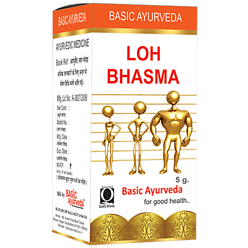 Buy Basic Ayurveda Loh Bhasma Helpful For General Weakness, Liver
