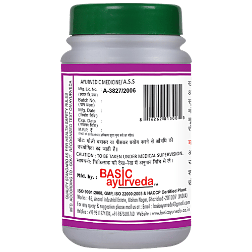 Buy Basic Ayurveda Kankayan Bati Arsh For Constipation Relief