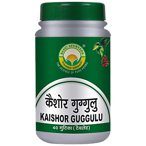 Buy Basic Ayurveda Kaishor Guggulu Inflammation, Constipation & Acne Relief Online at Best