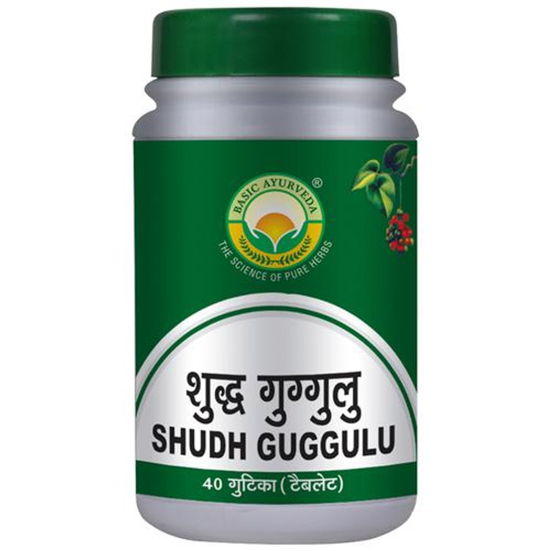 Buy Basic Ayurveda Shudh Guggulu For Heart Health Stomach Pain & Skin