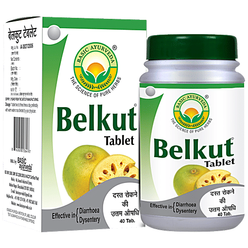 Buy Basic Ayurveda Belkut Tablets Effective In Diarrhoea & Dysentery