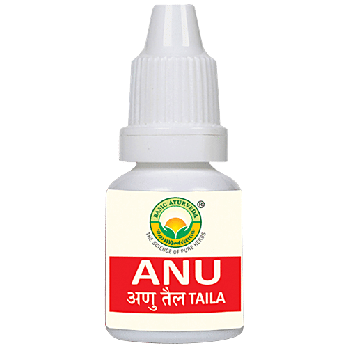 Buy Basic Ayurveda Anu Taila Nasal Oil, Helpful In Sinusitis, Asthma Online at Best Price of