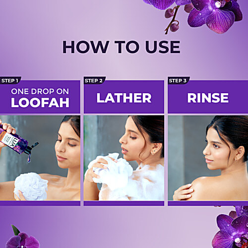 Lux Body Wash Magical Orchid - Black Orchid & Juniper Scent, 245 ml  