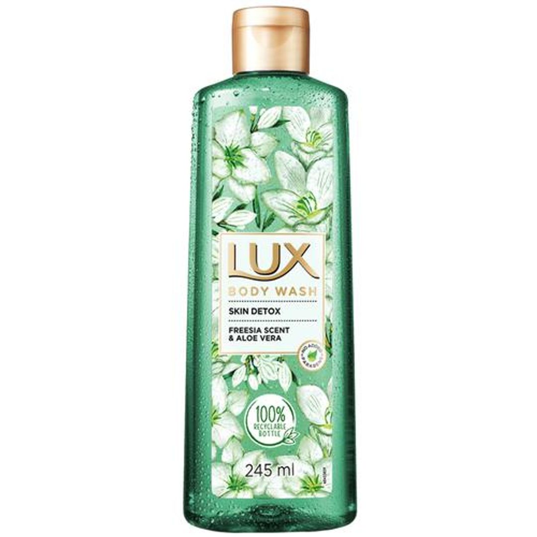 Lux Body Wash For Skin Detox - Freesia Scent & Aloe Vera With Glycerine, 245 ml 