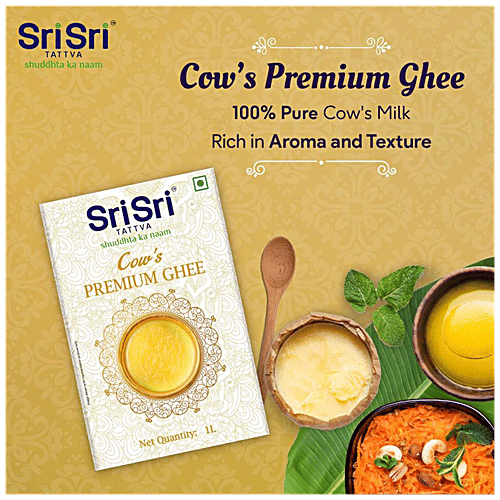 Sri Sri Tattva Premium Cow Ghee, 1 L  