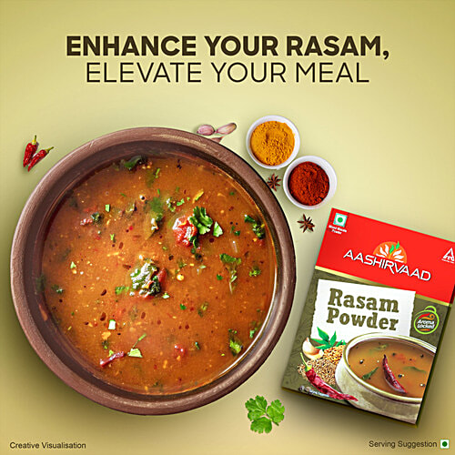 Aashirvaad Aashirvaad Rasam Powder, 100g Pack, Rich & Aromatic Spice Mix with Classic South Indian Flavours, 100 g  Rich & Aromatic Spice Mix with Classic South Indian Flavours