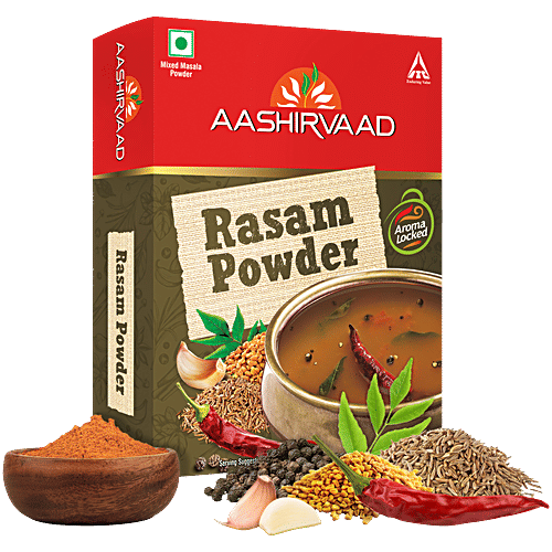 Aashirvaad Aashirvaad Rasam Powder, 100g Pack, Rich & Aromatic Spice Mix with Classic South Indian Flavours, 100 g  Rich & Aromatic Spice Mix with Classic South Indian Flavours