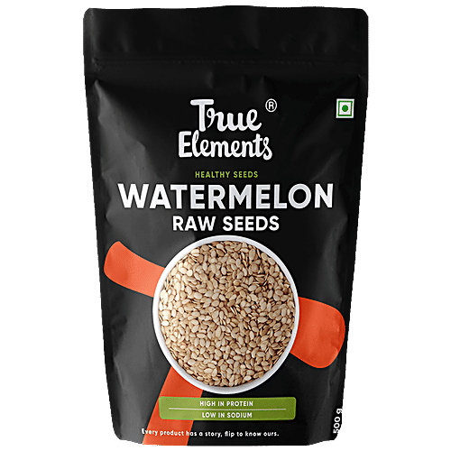 True Elements Raw Watermelon/Magaj Seeds - Protein-Rich, 500 g