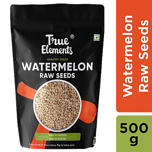 True Elements Raw Watermelon/Magaj Seeds - Protein-Rich, 500 g