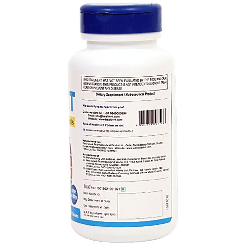 Healthvit Health Supplement - Mulvit Multivitamins and Minerals Tablets, 60 pcs