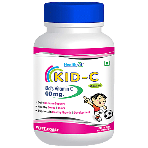Buy Healthvit KIDC VitaminC Tablets Chewable, For Kids Online at Best Price of Rs 150
