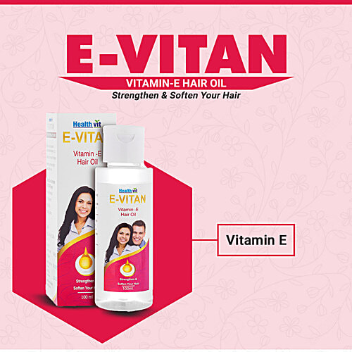 Buy Healthvit EVITAN Vitamin E Hair Oil Online at Best Price of Rs