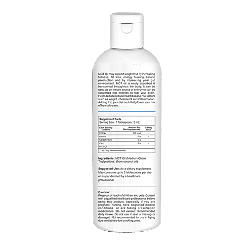 Healthvit MCT Oil  - Unsweetened & Odourless, 100 ml  