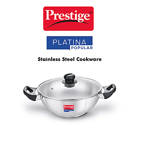 Buy Prestige Kadai Platina Popular Stainless Steel 240 mm (36161) Online at Best Price of Rs