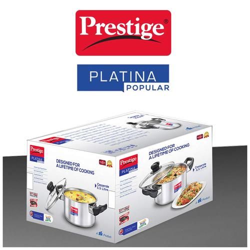 Prestige Casserole - Platina Popular Stainless Steel | 240 mm (36166), 1 pc  