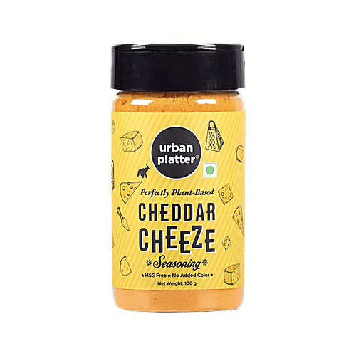 Urban Platter Cheddar Cheese Powder, 100 g  Perfectly Plant-Based
 Cheering Cheddar