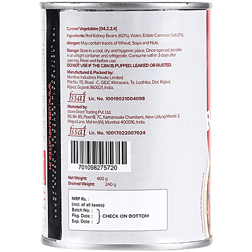 Urban Platter Red Kidney Beans/Rajma In Brine, 400 g  