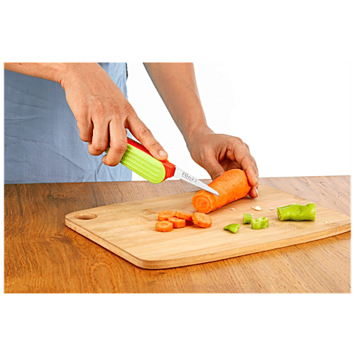 Ritu Vegetable Knife - Plain Laser, Assorted Color, 1 pc