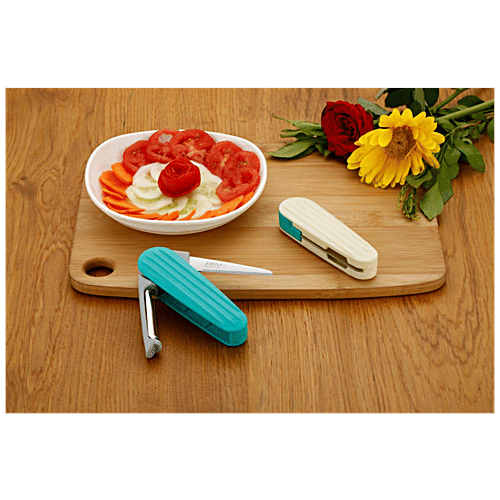 Ritu Vegetable Knife - Plain Laser, Assorted Color, 1 pc