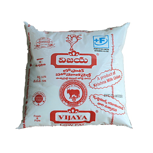 Buy Vijaya Double Toned Milk Low Fat Online at Best Price of Rs null bigbasket