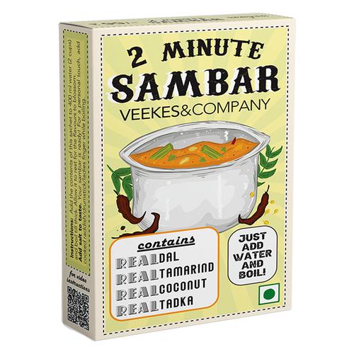 Veekes & Company 2 Minute Sambar, 30 g  