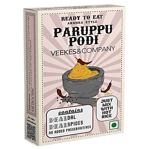 Veekes & Company Paruppu Podi - Andhra Style, 30 g  