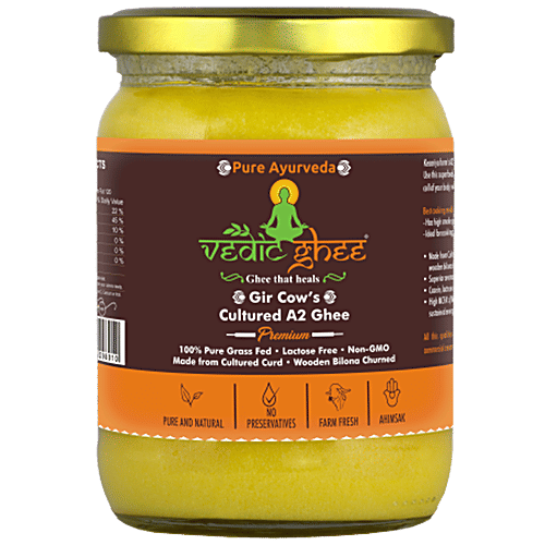 Buy VEDIC GHEE Gir Cow's Cultured A2 Ghee Online at Best Price of Rs