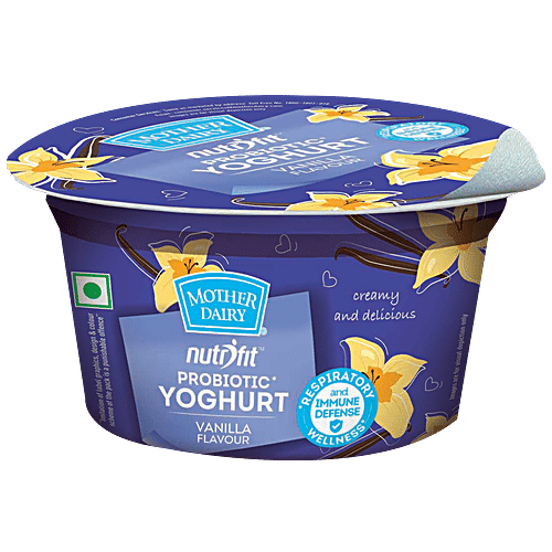 Buy Mother Dairy Nutrifit Probiotic Yoghurt Vanilla Flavour Online at