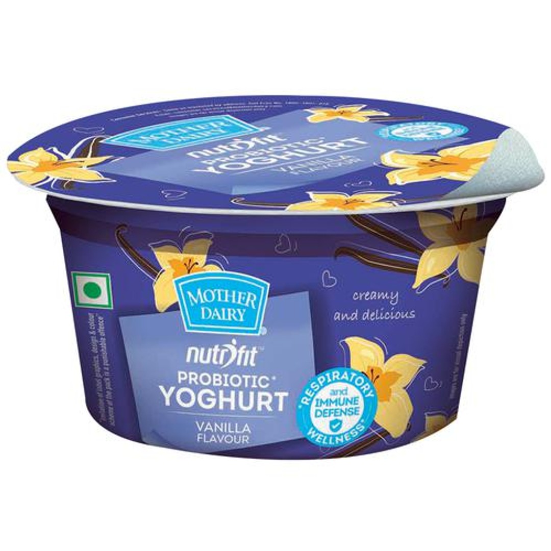 Buy Mother Dairy Nutrifit Probiotic Yoghurt Vanilla Flavour Online at Best Price of Rs 20