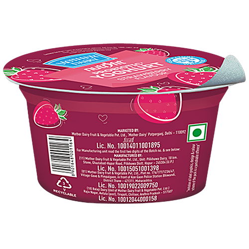 Buy Mother Dairy Nutrifit Probiotic Yoghurt Strawberry Flavour Online