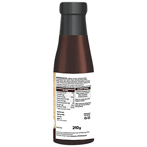 Inchi  Soy Sauce, 210 g Glass Bottle 