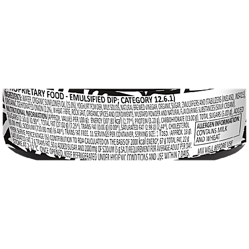 Buy EARTHMADE ORGANIX Sour Cream & Onion Dip Online at Best Price of Rs