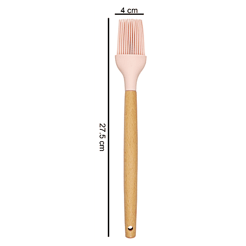 Buy Yongsheng Silicone Basting Brush Wooden Handle, Assorted Colour
