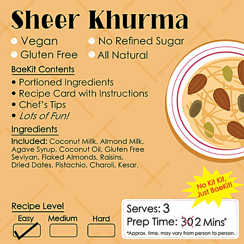 D-Alive BaeKit Fresh Vegan Sheer Khurma, 650 g  