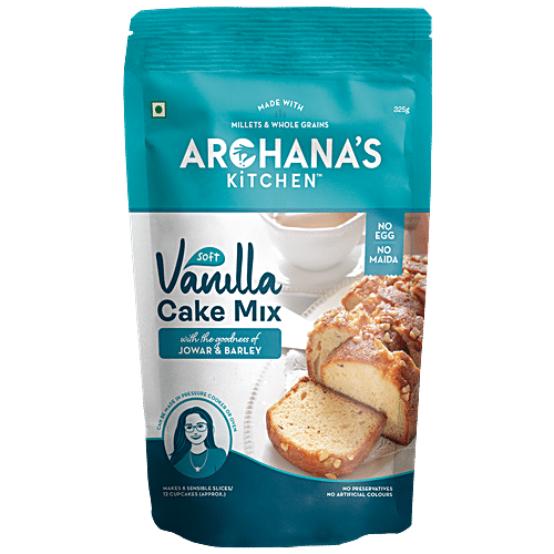 Buy Archana's Kitchen Rich Vanilla Cake Mix Made With Jowar & Barley