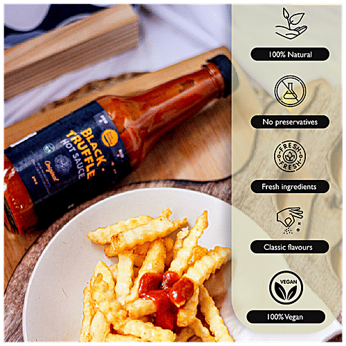 Bun Maska Original Black Truffle Hot Chilli Sauce, 270 g  For Chicken Wings/Steak