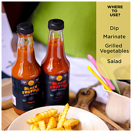 Bun Maska Original Black Truffle Hot Chilli Sauce, 270 g  For Chicken Wings/Steak