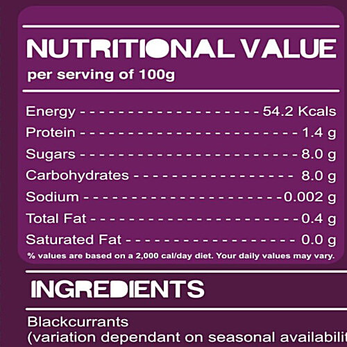 Delishh Blackcurrant - Frozen Fresh, 500 g Box Frozen Fresh
 Naturally Nutritious