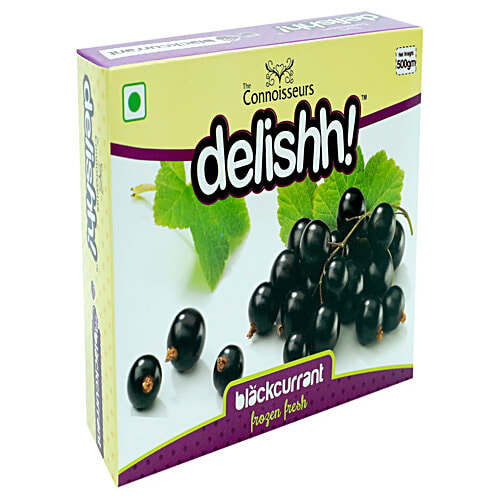 Delishh Blackcurrant - Frozen Fresh, 500 g Box Frozen Fresh
 Naturally Nutritious
