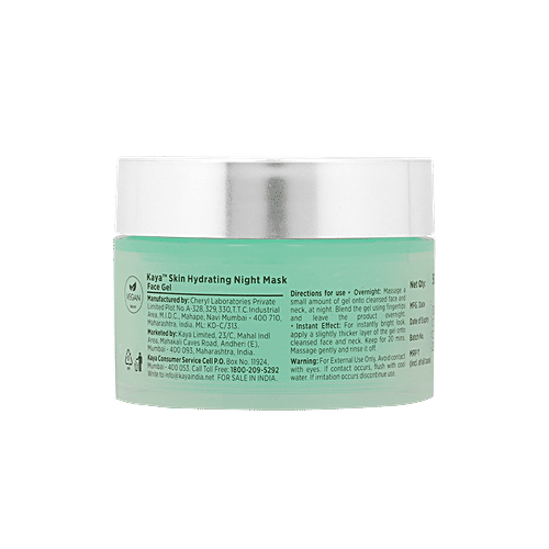 Kaya Clinic Skin Hydrating Night Mask - With Seaweed & Polyglutamic Acid, 50 g  