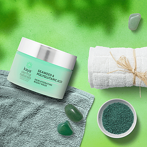 Kaya Clinic Skin Hydrating Night Mask - With Seaweed & Polyglutamic Acid, 50 g  