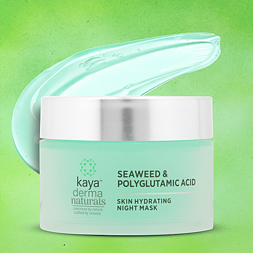 Kaya Clinic Skin Hydrating Night Mask - With Seaweed & Polyglutamic Acid, 50 g  